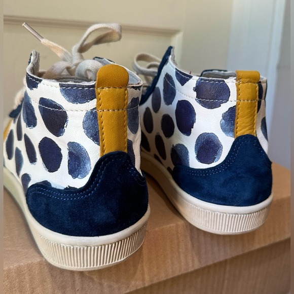 COTÉLAC Abou Spotted Leather & Suede Mid-Top Sneaker - From: Ethiopia (Size: 41) - Picture 8 of 16